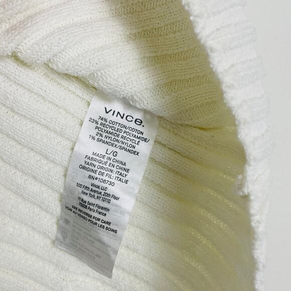 VINCE Tie Back Tank Size Large in White - Picture 7 of 7